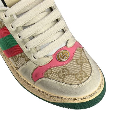 gucci canvas sneaker women's|retro Gucci sneakers.